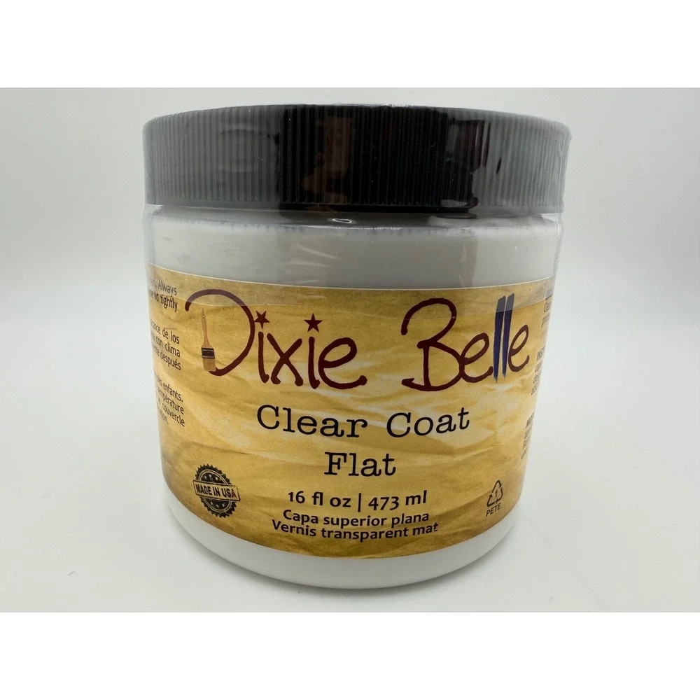 Dixie Belle Clear Coat Satin and Flat 16oz Furniture Topcoat